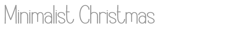 Minimalist Christmas